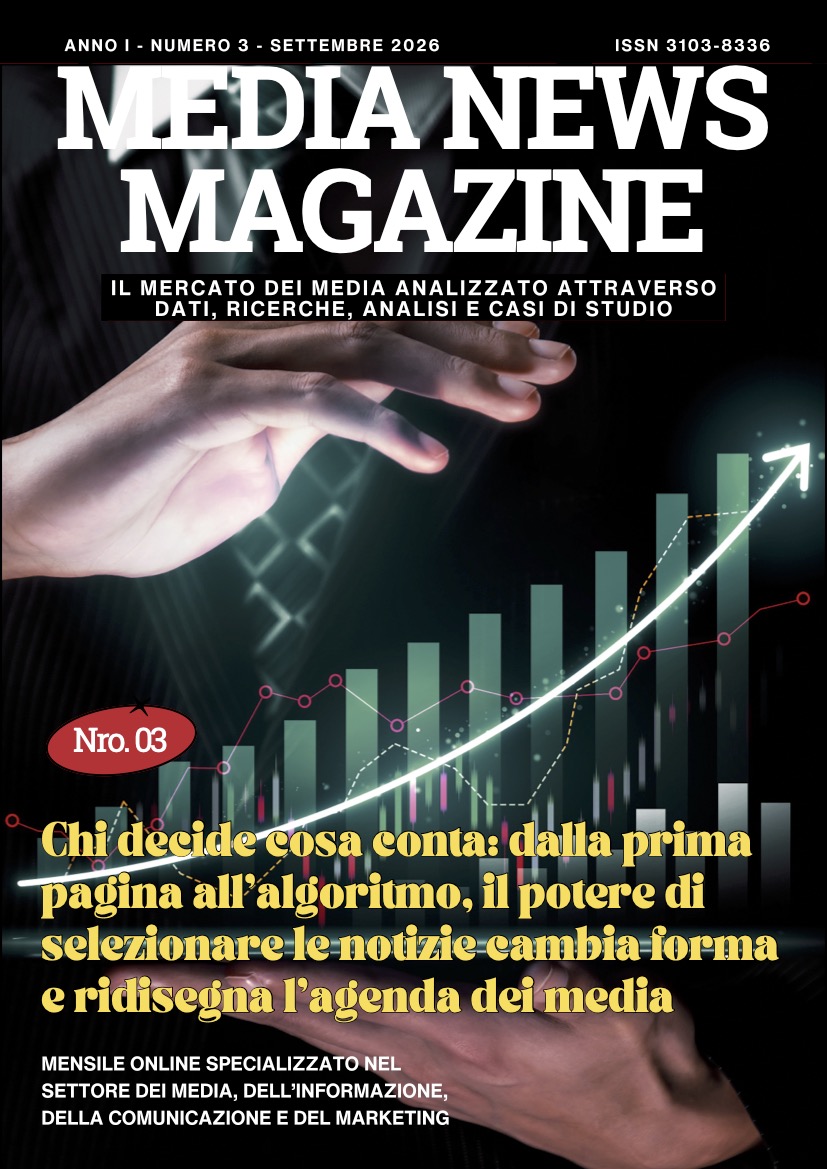 Copertina di Media News Magazine numero 3, settembre 2026